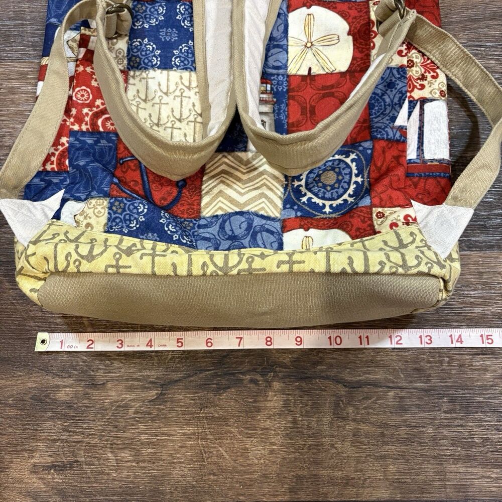 Paul Brent Nautical Patchwork Drawstring Backpack… - image 5